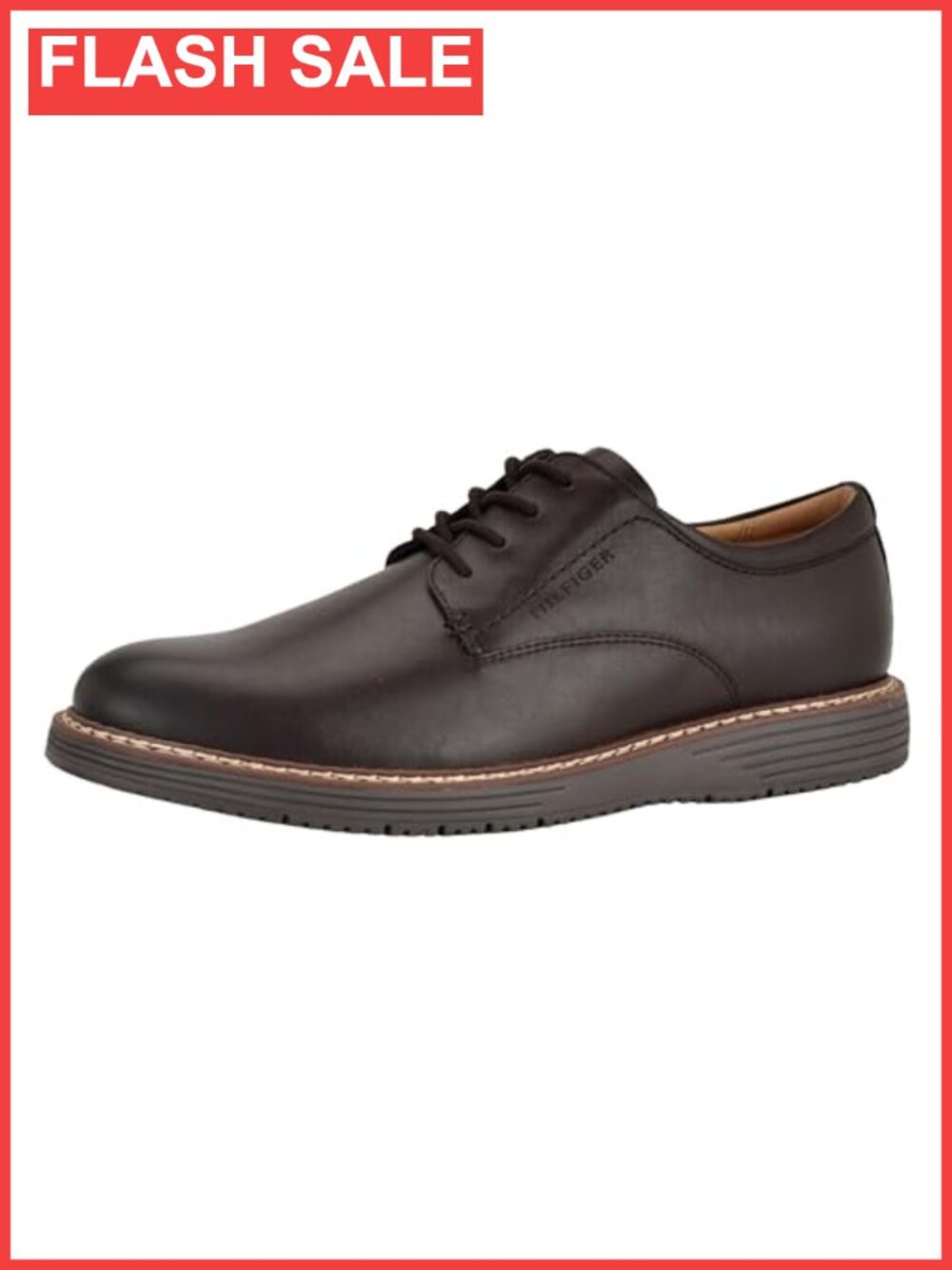 Faux Leather Memory Foam Oxford Business Casual Lace-Up Shoe